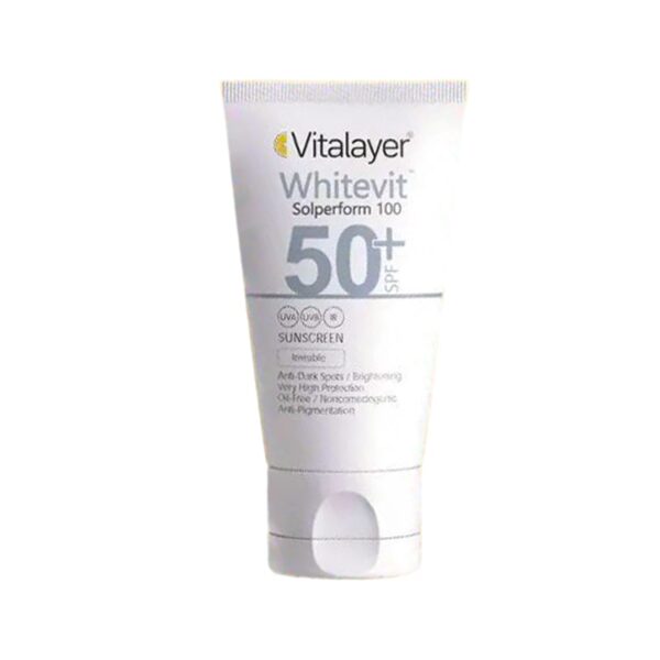 کرم ضد آفتاب ضد لک بی رنگ وایت ویت ویتالیر SPF50